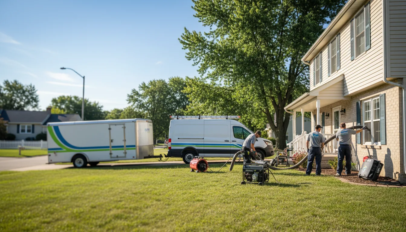 Flooded Basement Restoration And Cleanup With Repair in Douds, IA near me